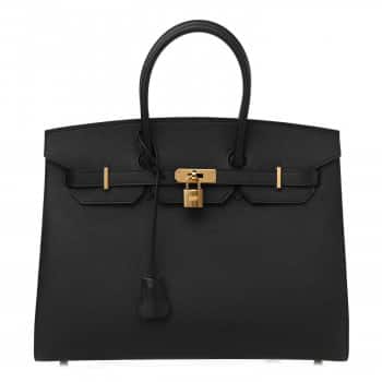 Black Birkin 35 Sellier - Fashionphile