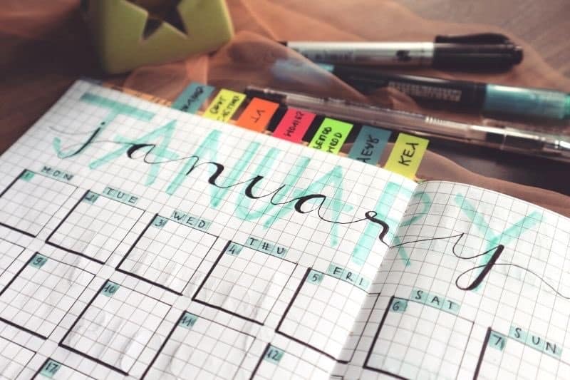 Creating a budget calendar