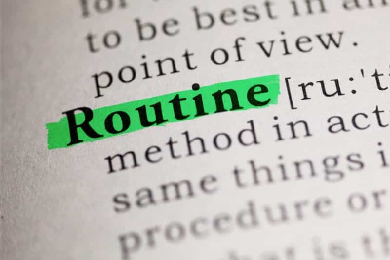 daily routine examples