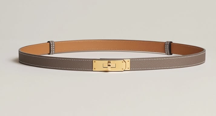 Etoupe Kelly 18 belt Hermès