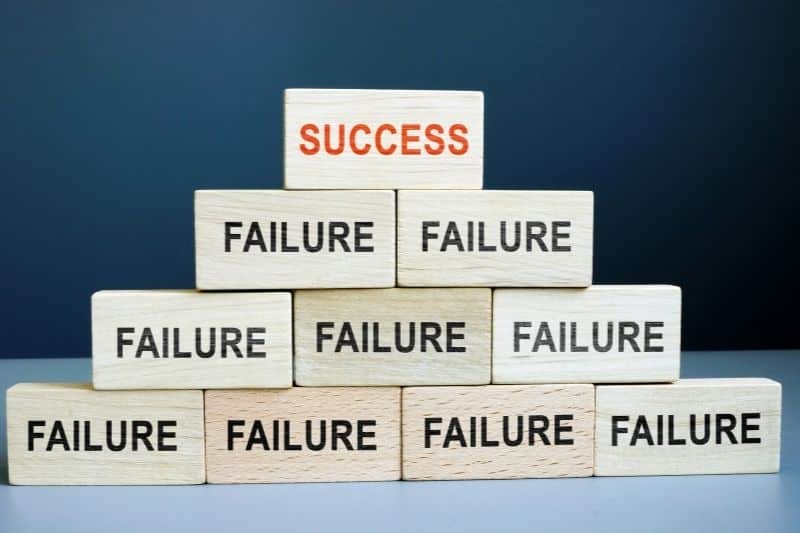 Failure is the first step to success