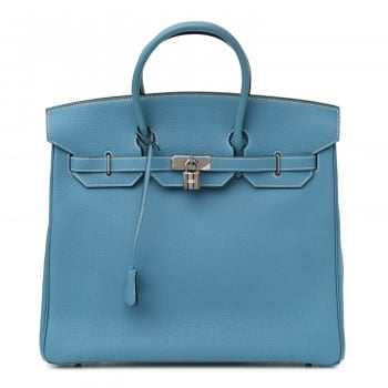 HAC Birkin 40 Blue Jean - Fashionphile