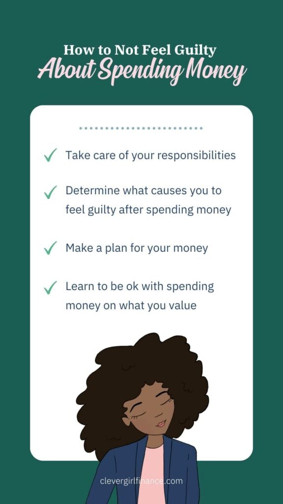 How to not feel guilty infographic