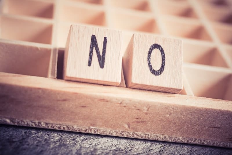 How to politely say no