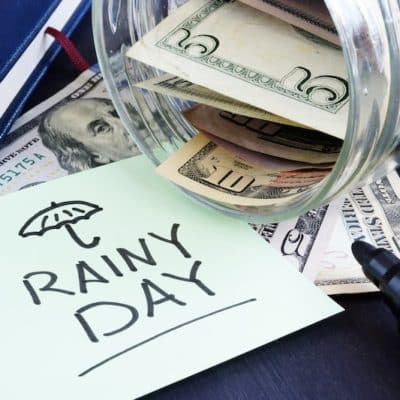 Save for a rainy day