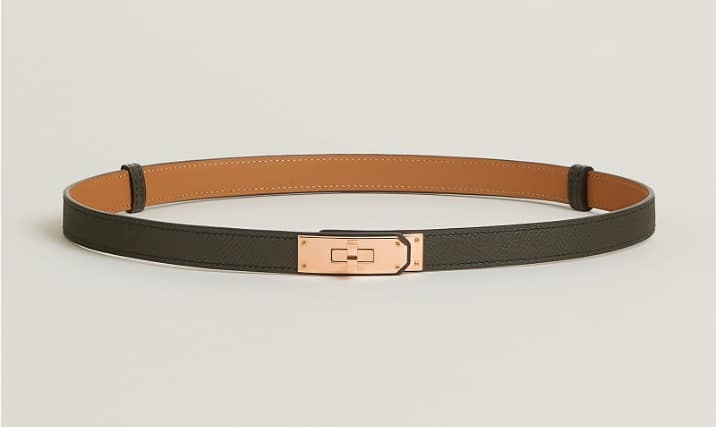 Vert-De-Gris Kelly 18 belt Hermès